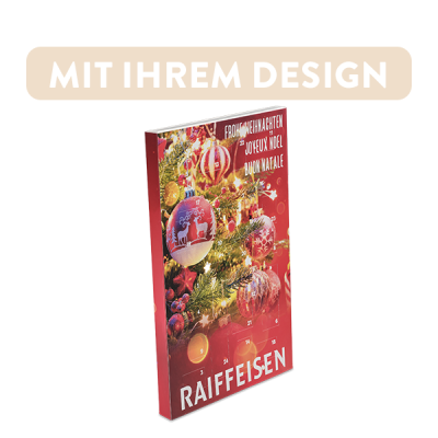Adventskalender mit personalisierter Hülle