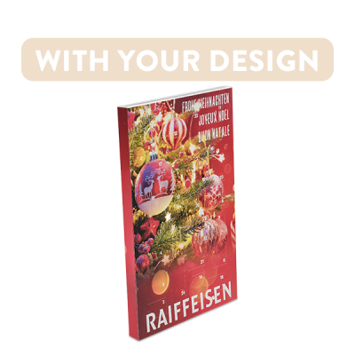 Advent calendar with personalized sleeve
